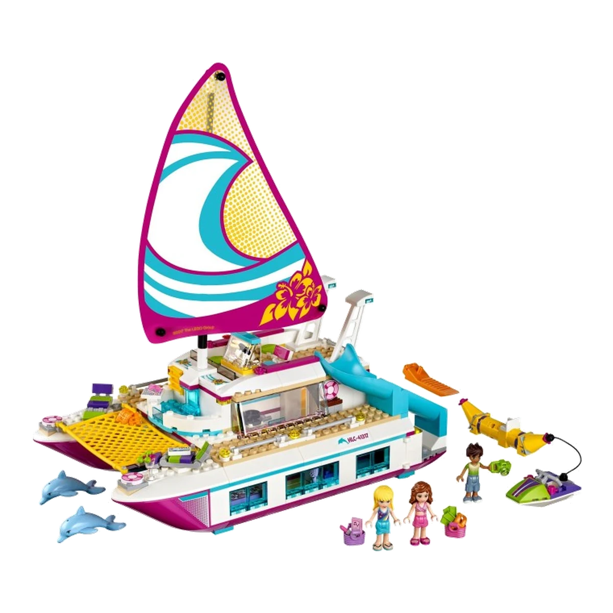 LEGO Il Catamarano 41317 modello montato