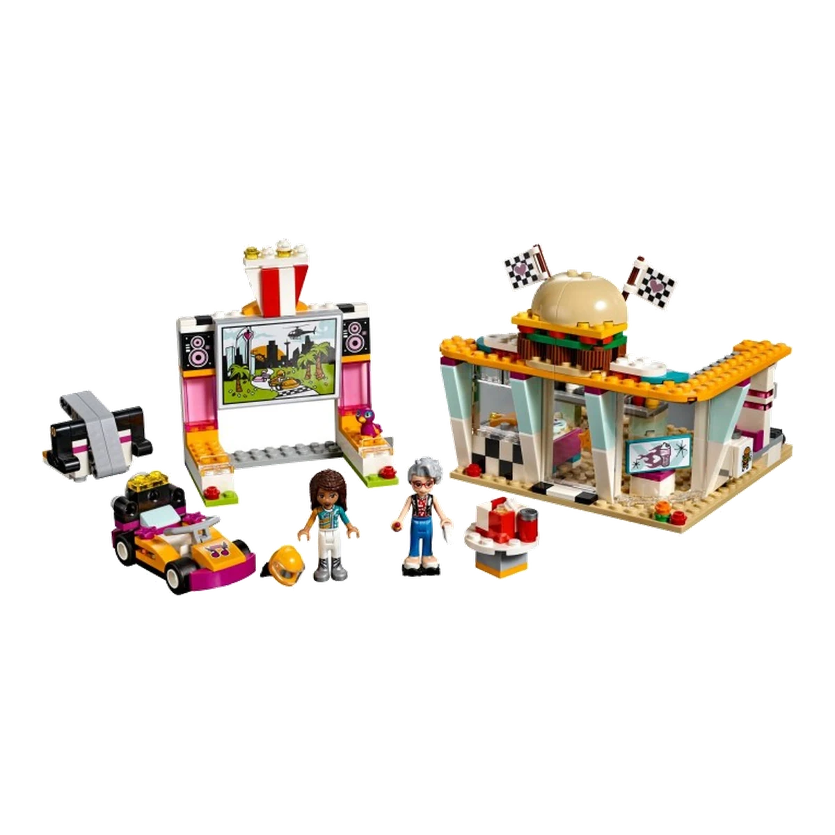 LEGO Il fast-food del go-kart 41349 modello montato