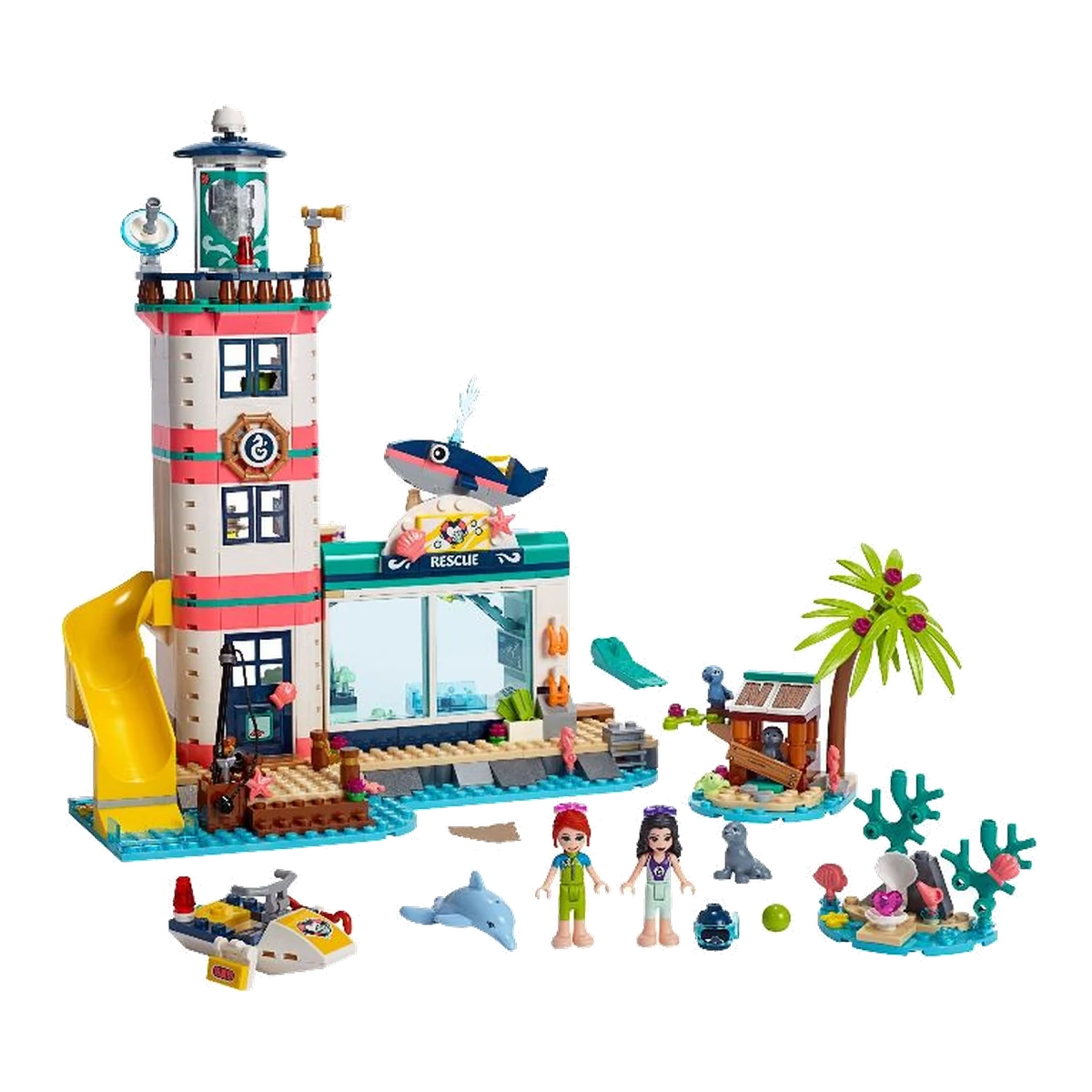 LEGO Il faro centro di soccorso 41380 modello montato