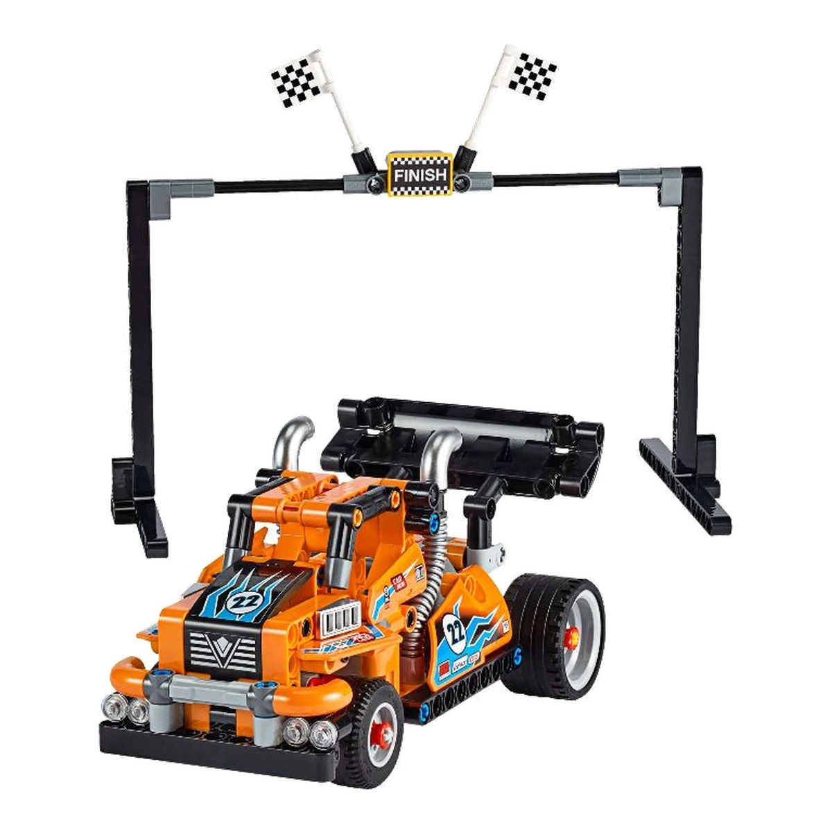 LEGO Camion da gara 42104 modello montato