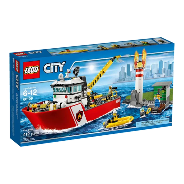 LEGO Motobarca antincendio 60109 confezione
