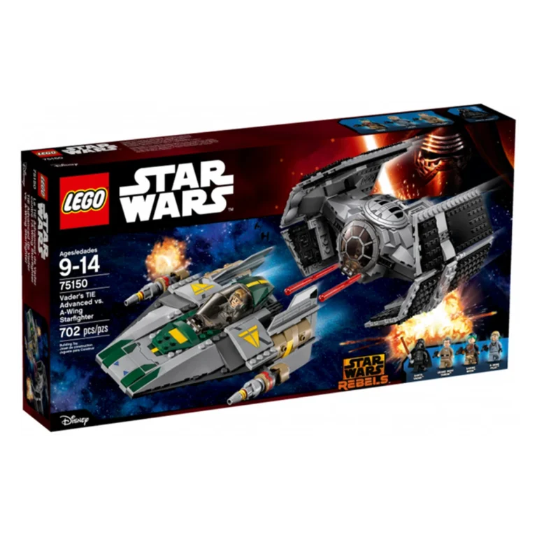 LEGO TIE Advanced di Vader contro A-Wing Starfighter 75150 confezione