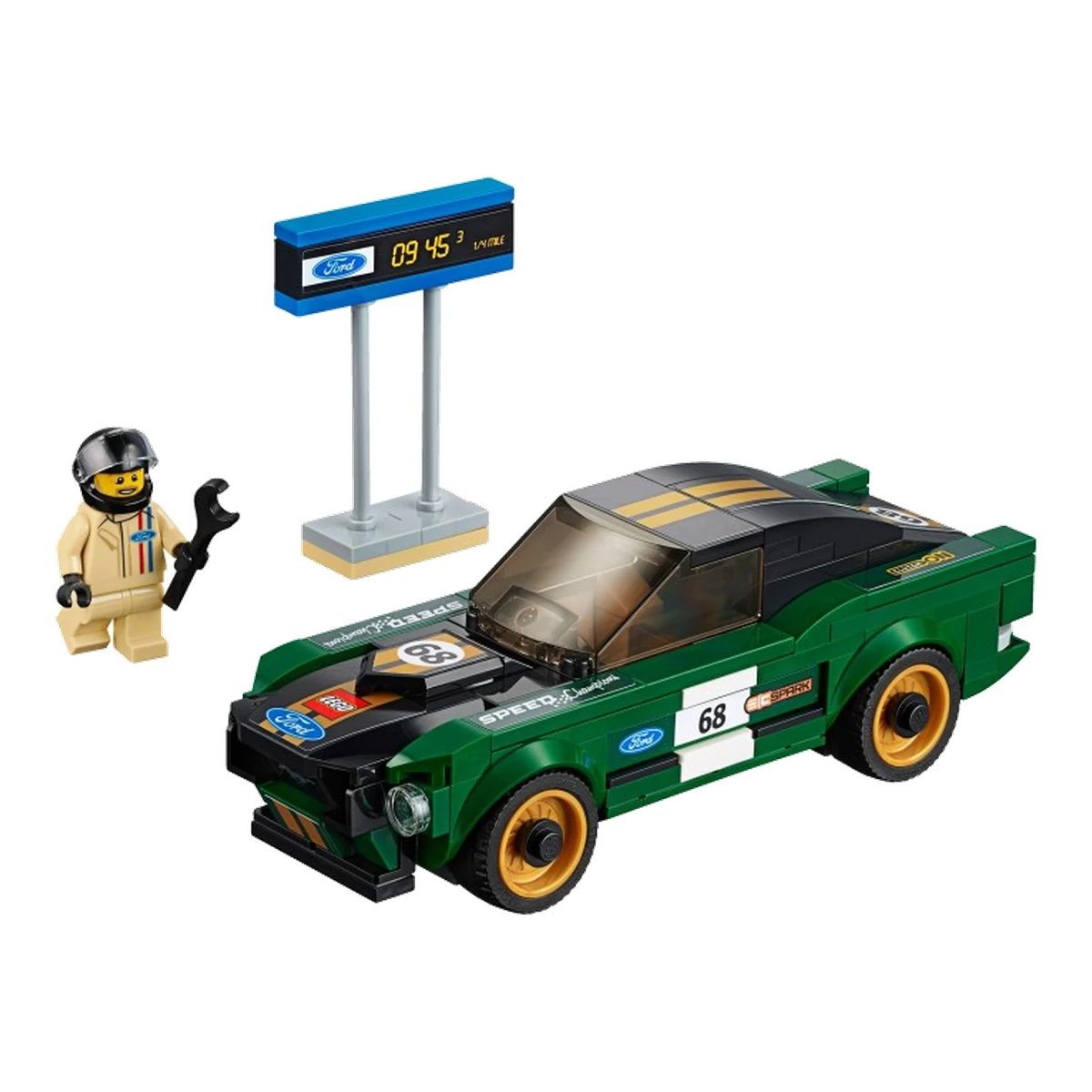 LEGO 1968 Ford Mustang Fastback 75884 modello montato