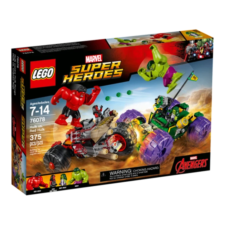 LEGO Hulk contro Red Hulk 76078 confezione