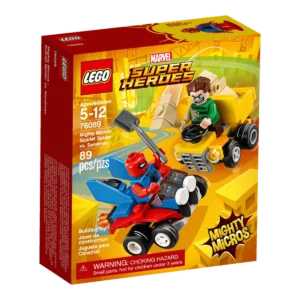 LEGO Mighty Micros: Scarlet Spider contro l'Uomo sabbia 76089 confezione