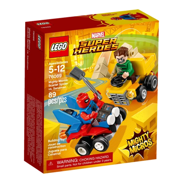LEGO Mighty Micros: Scarlet Spider contro l'Uomo sabbia 76089 confezione