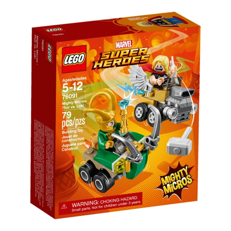 LEGO Mighty Micros: Thor contro Loki 76091 confezione
