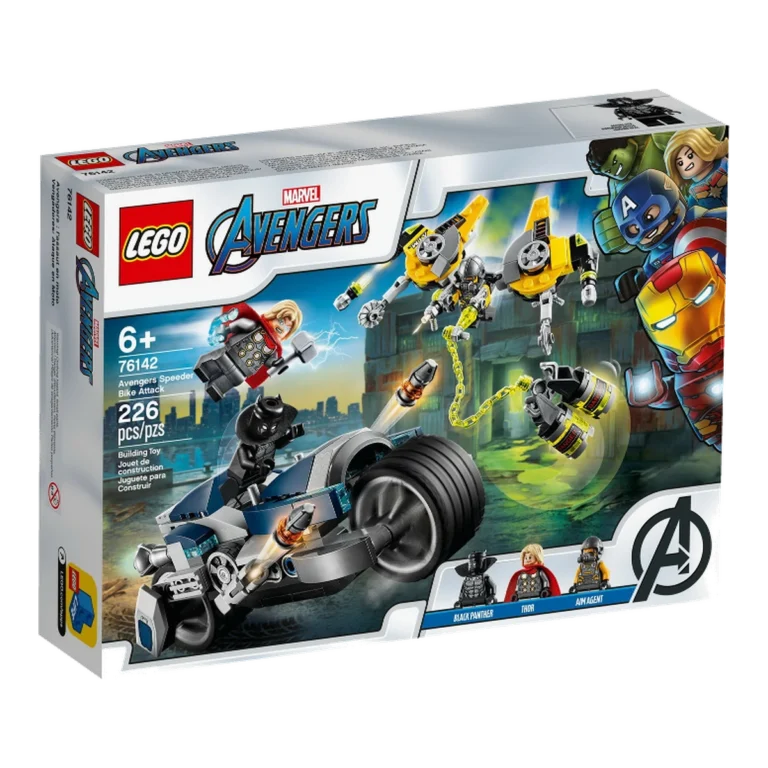 LEGO Avengers - Attacco della Speeder Bike 76142 confezione