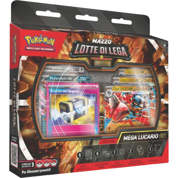 Megaevoluzione – Mazzo Lotte di Lega Mega Lucario-ex – Carte Pokémon Levante Bari