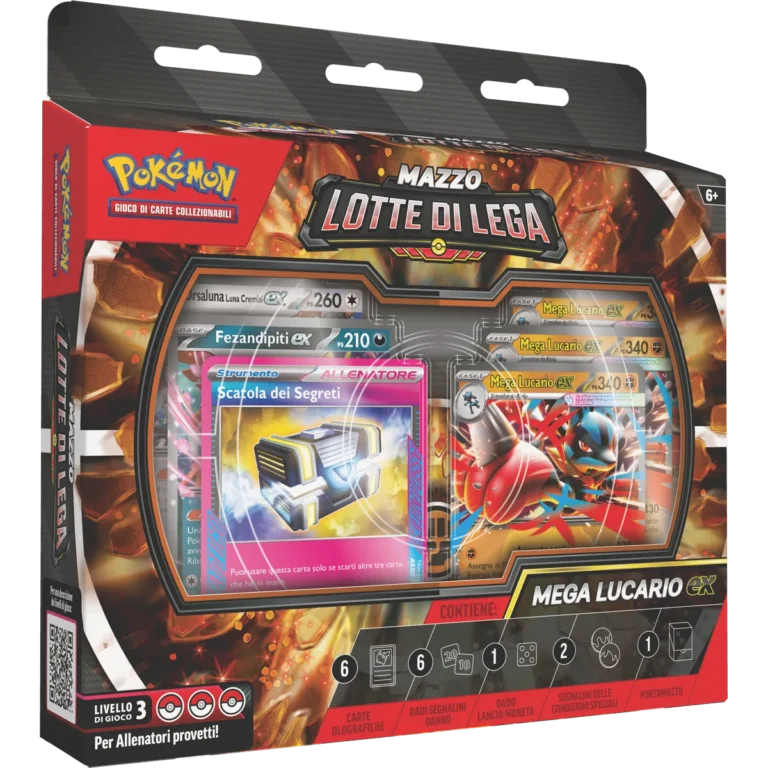 Megaevoluzione – Mazzo Lotte di Lega Mega Lucario-ex – Carte Pokémon Levante Bari