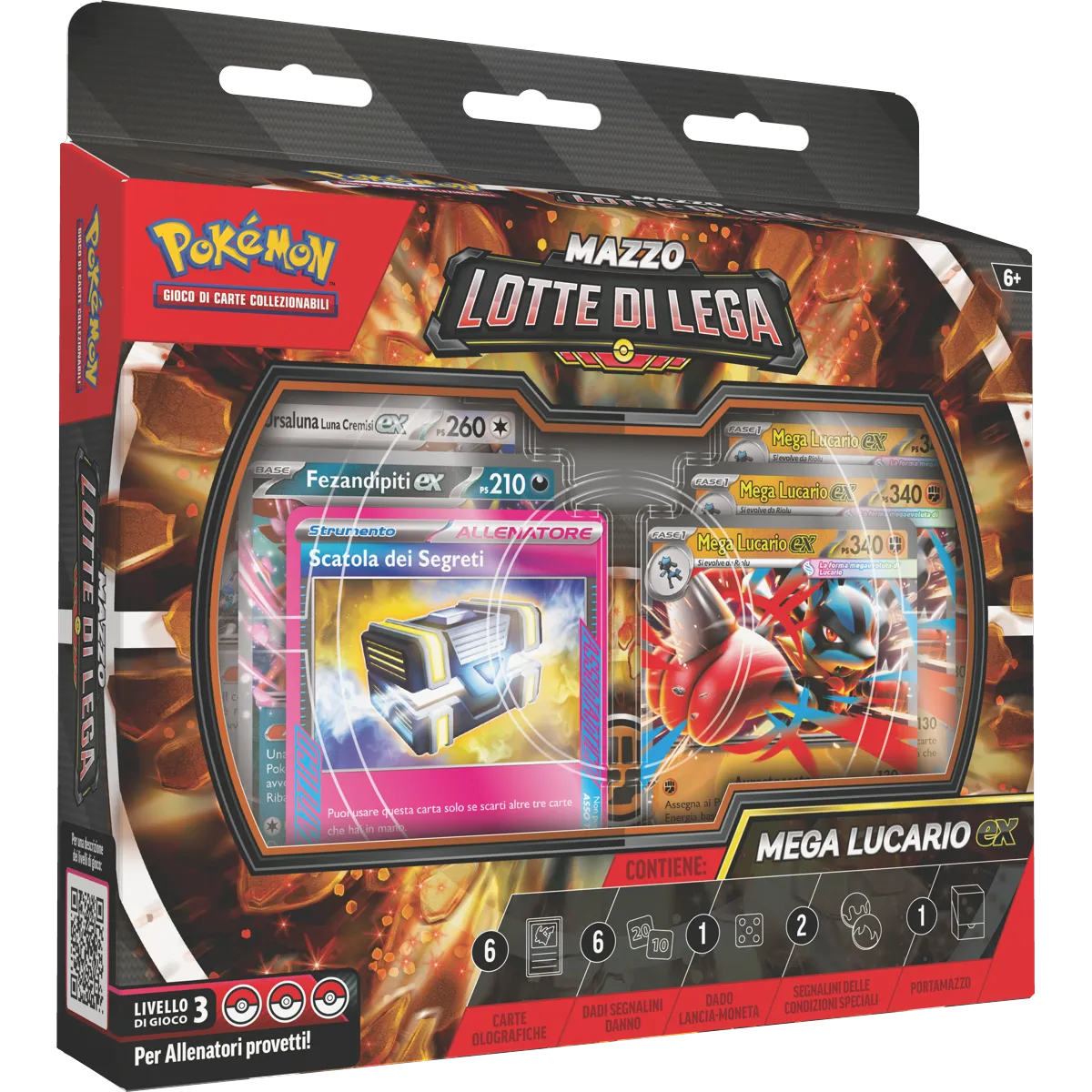 Megaevoluzione – Mazzo Lotte di Lega Mega Lucario-ex – Carte Pokémon Levante Bari