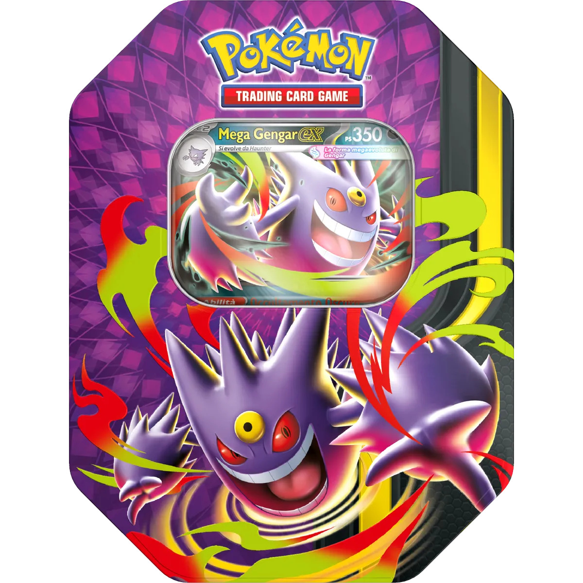 Tin Mega Chiarodiluna – Mega Gengar-ex – Carte Pokémon Levante Bari
