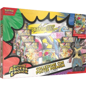 Collezione Poster Premium Mega Lucario-ex Ascesa Eroica – Carte Pokémon Levante Bari