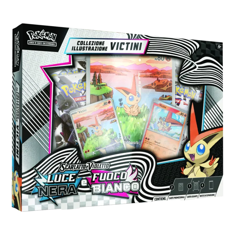 Pokémon Luce Nera e Fuoco Bianco – Collezione Illustrazione Speciale Victini - Unima GCC Pokémon italiano