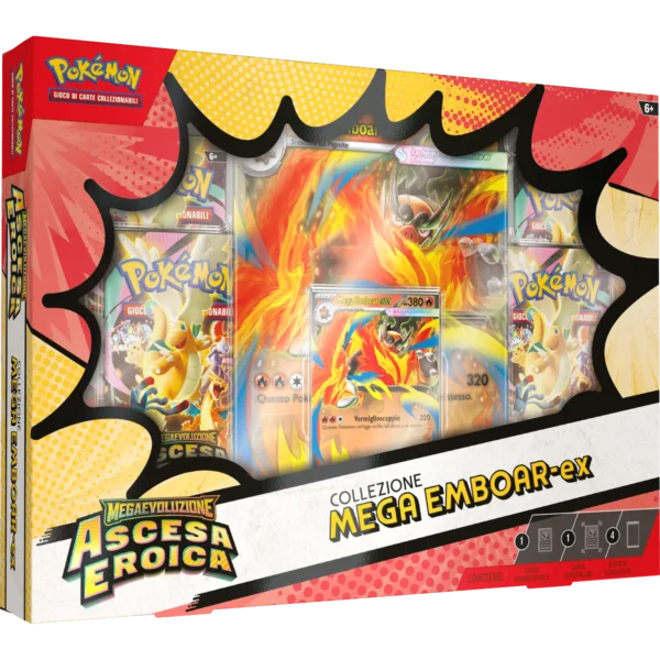 Collezione Mega Emboar-ex Ascesa Eroica – Carte Pokémon Levante Bari