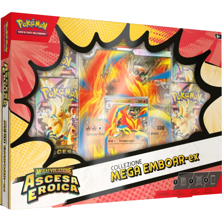 Collezione Mega Emboar-ex Ascesa Eroica – Carte Pokémon Levante Bari
