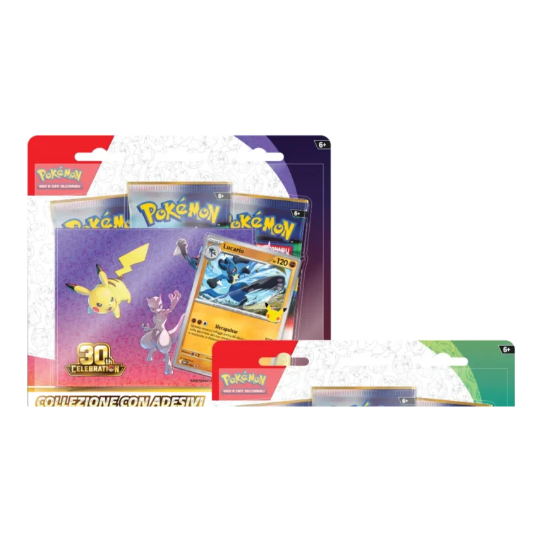 Collezione con Adesivi 30° Anniversario Lucario Pokémon GCC italiano