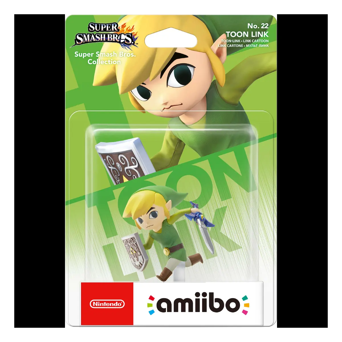 Amiibo Toon Link Super Smash Bros. Collection - packshot ufficiale della confezione