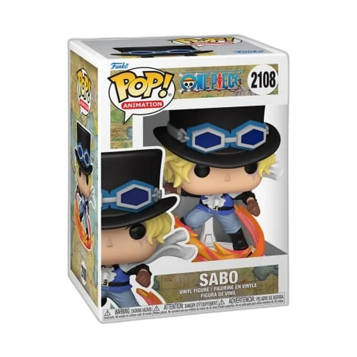 Funko POP! One Piece Sabo Attacking w/Pipe n. 2108