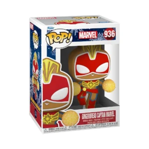 Funko POP! Gingerbread Captain Marvel 936 - packshot confezione
