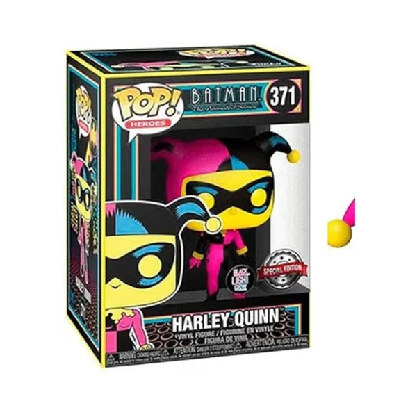 Funko POP! Harley Quinn Black Light 371 - packshot confezione