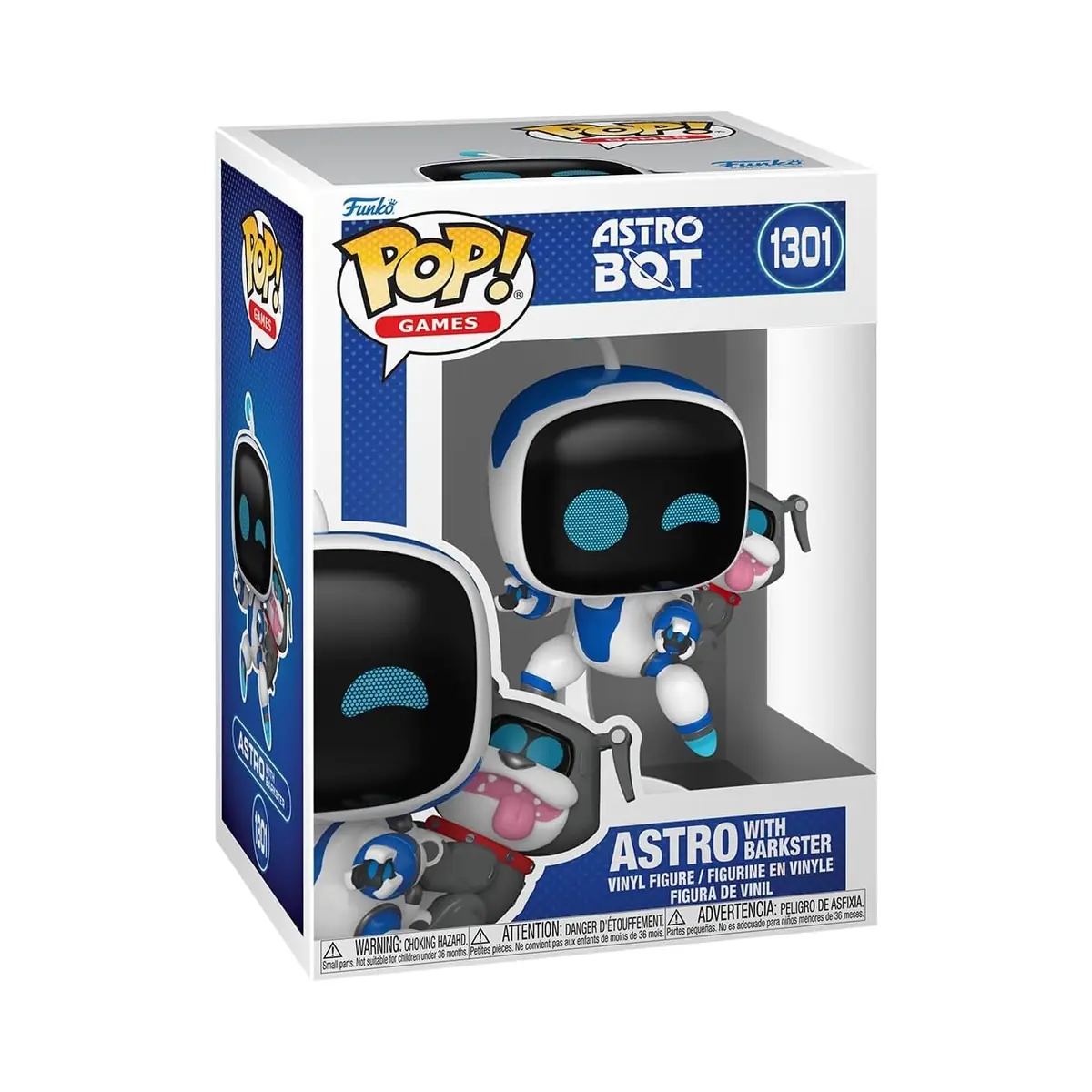 Packshot Funko POP! Astro Bot Astro con Barkster n. 1301