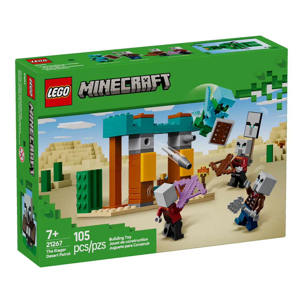 LEGO Minecraft Pattuglia nel deserto della bestia 21267 confezione