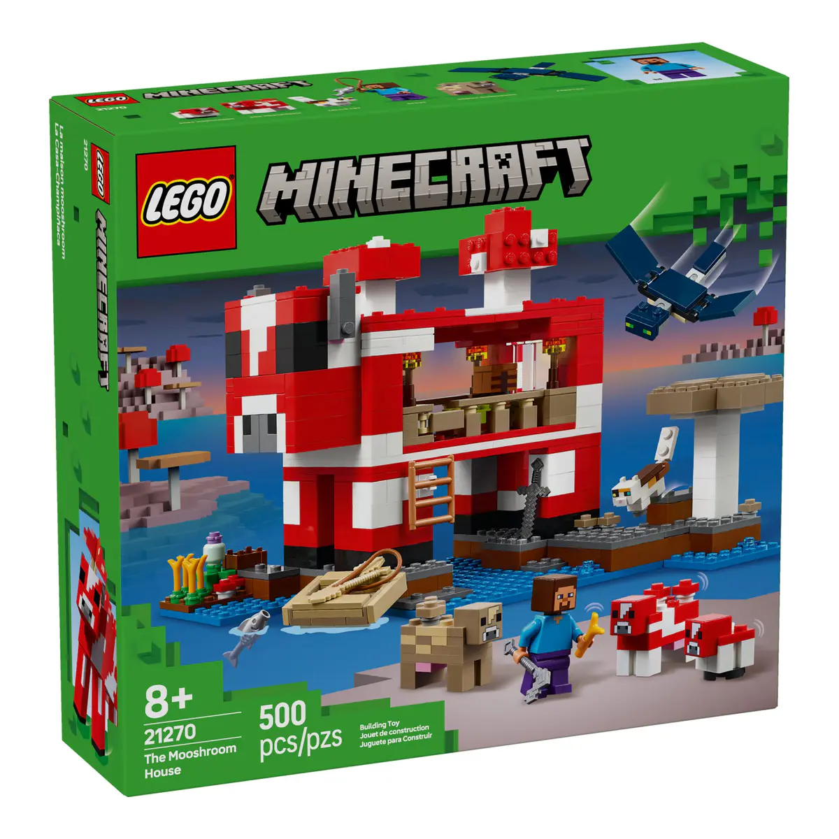 LEGO Minecraft La casa del Mooshroom 21270 confezione