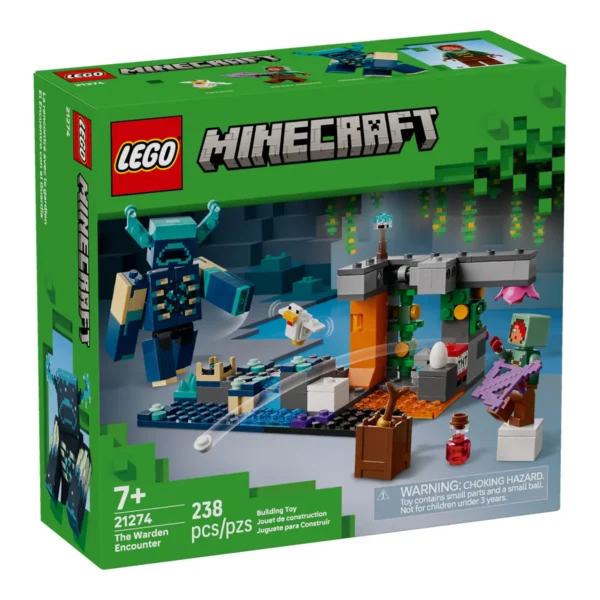 LEGO Minecraft L’incontro con il Sorvegliante 21274 confezione