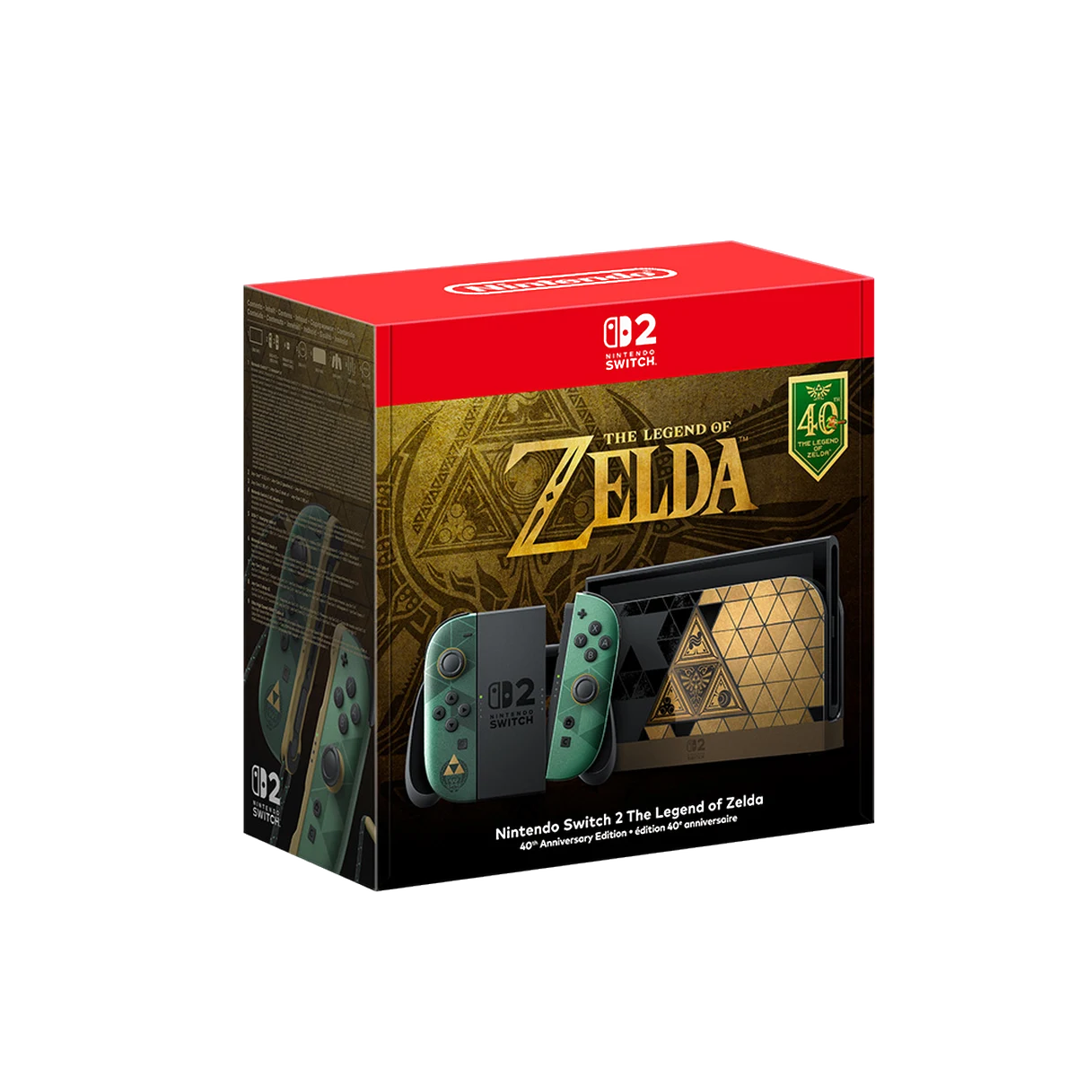 Nintendo Switch 2 The Legend of Zelda 40° Anniversario - packshot console