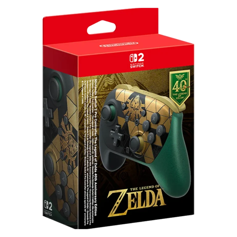 Nintendo Switch 2 Pro Controller The Legend of Zelda 40° Anniversario - packshot