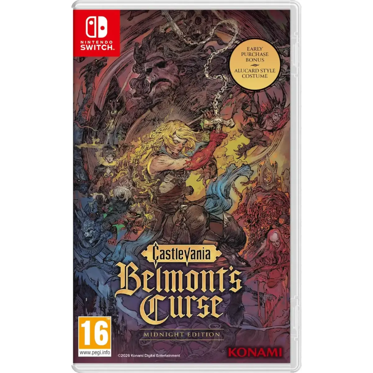 Castlevania Belmont's Curse Midnight Edition Nintendo Switch - confezione fisica PEGI 16