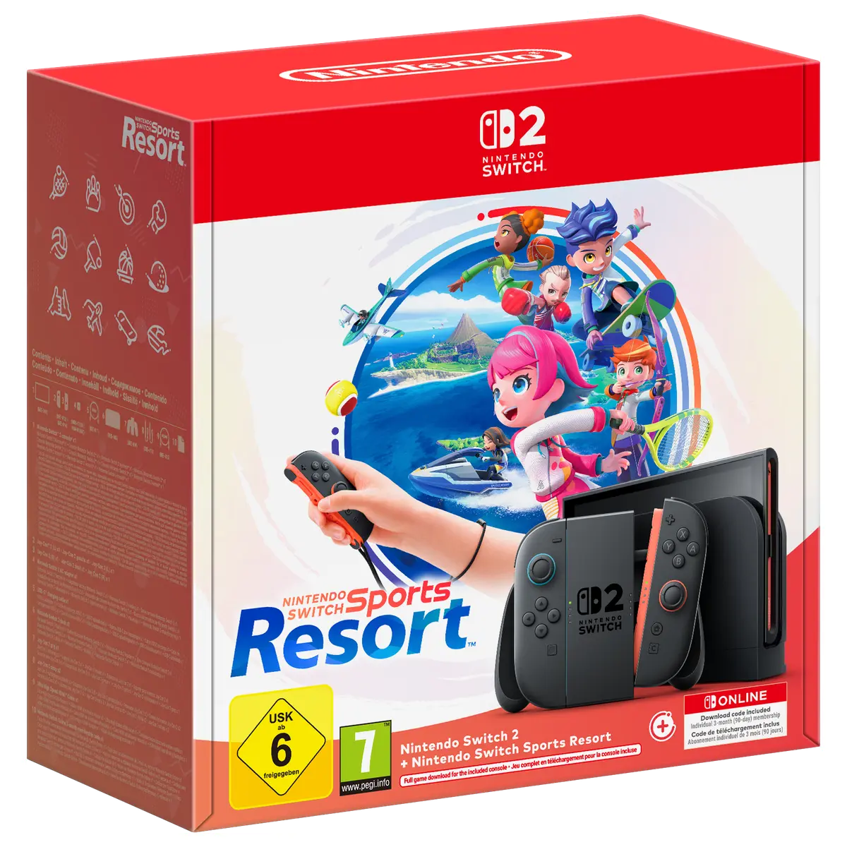 Nintendo Switch 2 Sports Resort - confezione europea del bundle