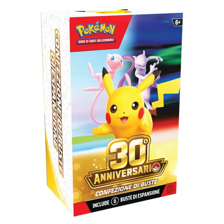 Bundle 6 Buste Pokémon 30° Anniversario GCC italiano - packshot
