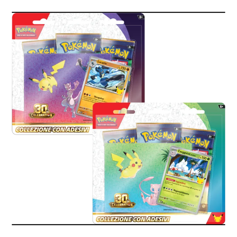 Collezione con Adesivi Lucario / Exeggutor di Alola Pokémon GCC italiano