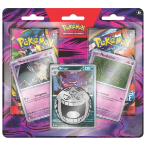 Blister 2 Buste Gengar Marshadow Mimikyu Pokémon GCC italiano