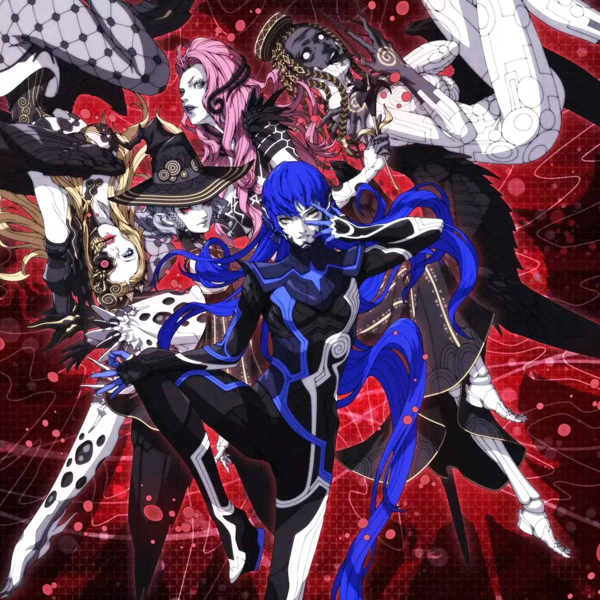 Shin Megami Tensei V Vengeance Switch: artwork con Nahobino e personaggi