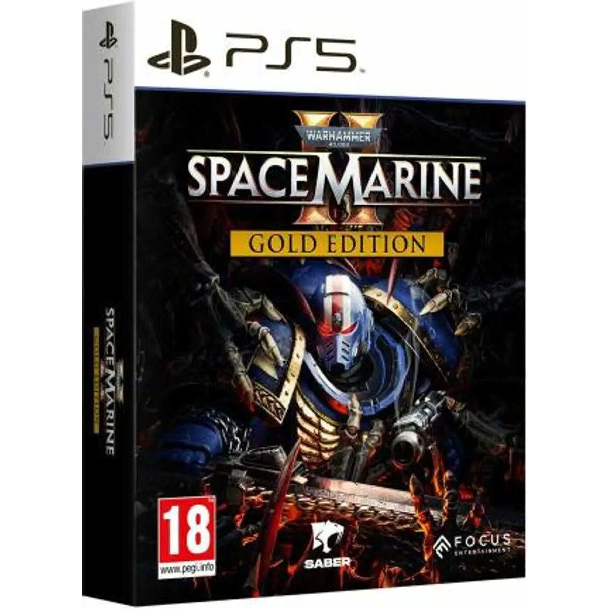 Space Marine 2 Gold Edition PS5: packshot della confezione Gold