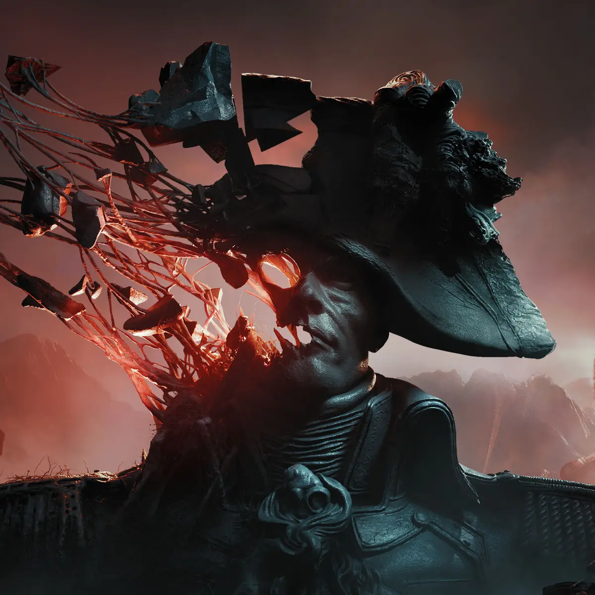 Valor Mortis PS5: artwork ufficiale del soldato corrotto dalla piaga